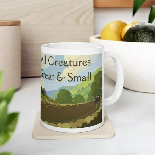 Discover All Creatures Great and Small Coffee Mug - PBS Show - James Herriot Books Mug