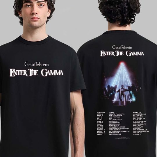 Discover Gesaffelstein Enter The Gamma Tour 2025 Tour Dates Two Sides Classic T-Shirt