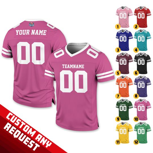 Discover Custom Team Name Number Football Jersey for Men Women Youth Preschool