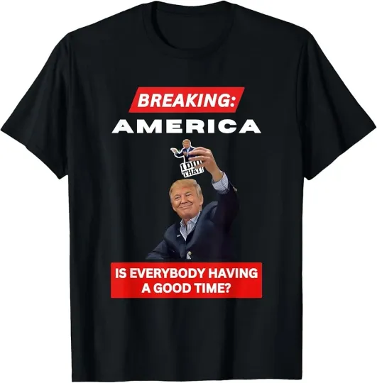 Discover BREAKING AMERICA Anti-Trump Tariffs HANDS OFF 2025 Protest T-Shirt