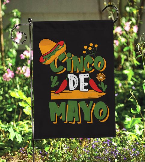 Discover Cactus Cinco De Mayo Garden Flag, Sombrero Pepper 5 De Mayo Garden Flag