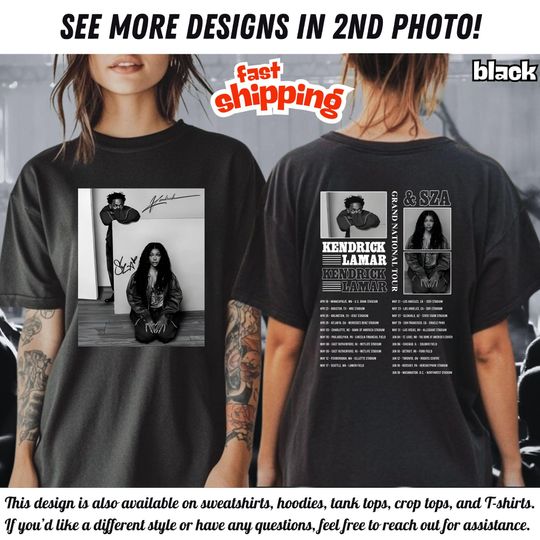 Discover SZA & Kendrick Lamar 2025 Tour Shirt, Grand National Tour Shirt