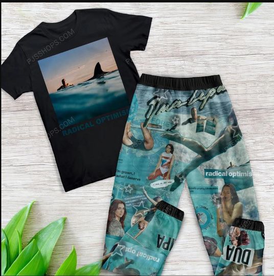 Discover Dua Lipa Pajama Set, Radical Optimism Tour Pajamas Set