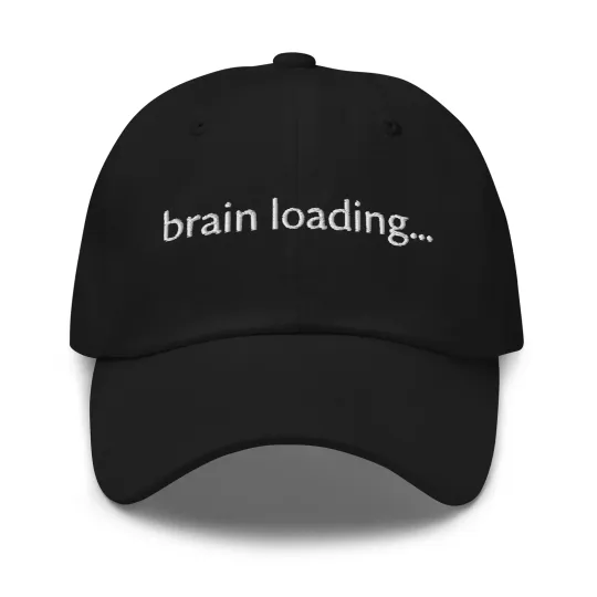 Discover Funny Brain Loading Hat Gamer Tech IT College Student Cap Gift