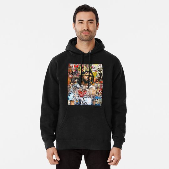 Discover J Cole Portrait Pullover Hoodie