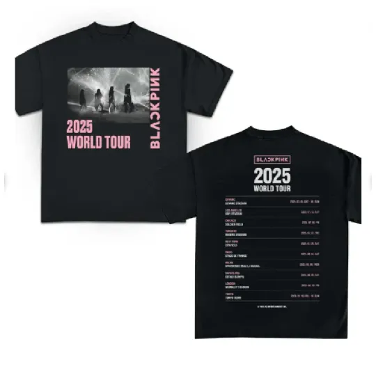 Discover 2025 Black Pink World Tour T-Shirt, Black Pink 2025 Concert Tee