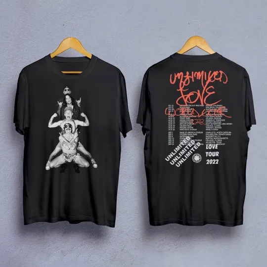 Discover Red Hot Chili Peppers Unlimited Love World Tour 2022 Shirt, Red Hot Chili Pepper