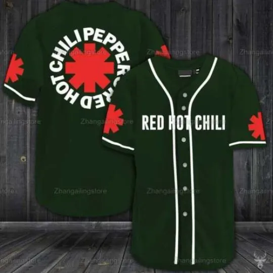 Discover Red Hot Chili Peppers Rock Baseball Jersey Shirt