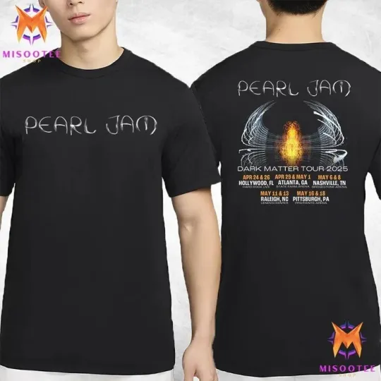 Discover Peal Jam Announces Dark Matter Tour 2025 Featuring Concerts T-shirt