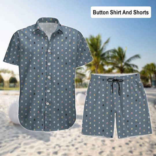 Discover Stormtrooper Button Hawaii Shirt and Short
