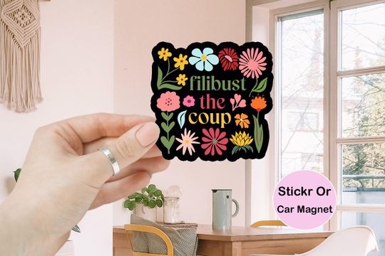 Discover Filibust The Coup Cory Booker Sticker
