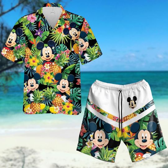 Discover Mickeyy mouse Tropical Hawaii Shirt, Mickeyy Hawaii Shirt and Short