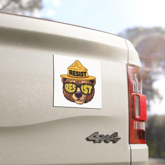 Discover Resist Bear Anti Trump Car Magnets, Foxtrot Delta Tango Anti Trump Car Magnets