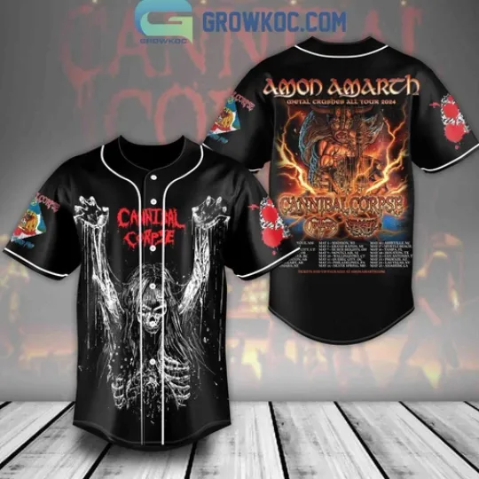 Discover Cannibal Corpse Amon Amarth Tour Baseball Jersey