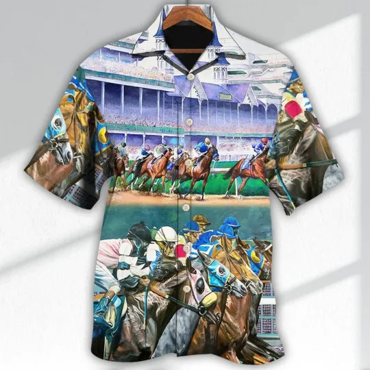 Discover Horse Racing We Love Amazing Style Hawaiian Shirt