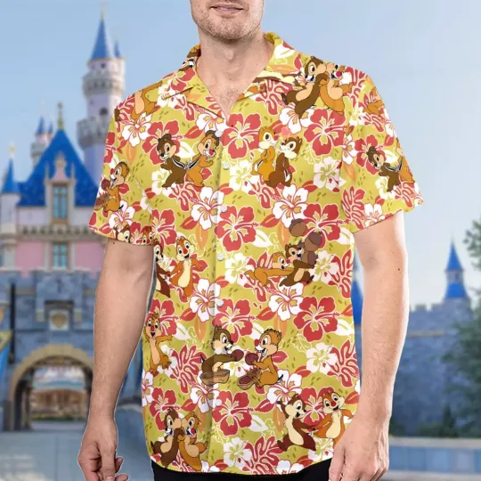 Discover Chipp and Dalee 3D Hawaiian Shirt