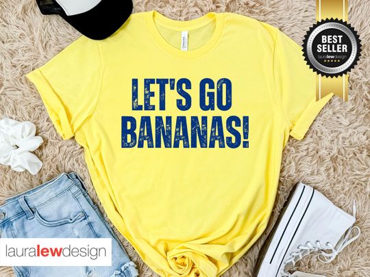 Discover Let's Go Bananas Shirt, Bananas Fan Shirt, Funny Banana Shirt