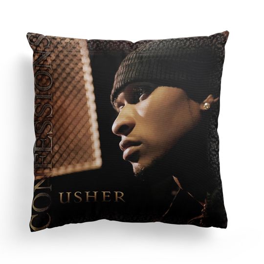 Discover Usher - Confessions Square Pillow