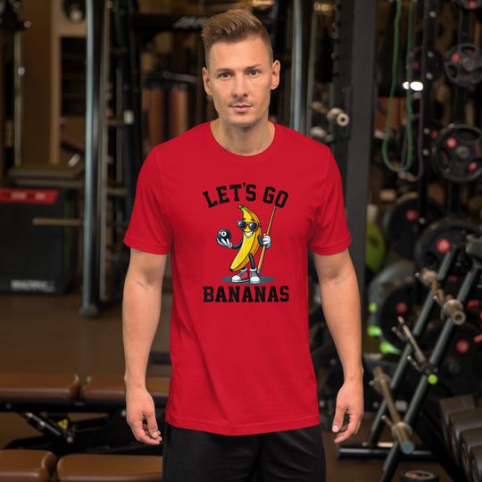 Discover Lets Go Bananas Cool Banana Pool Shirt, Funny Billiards Tee