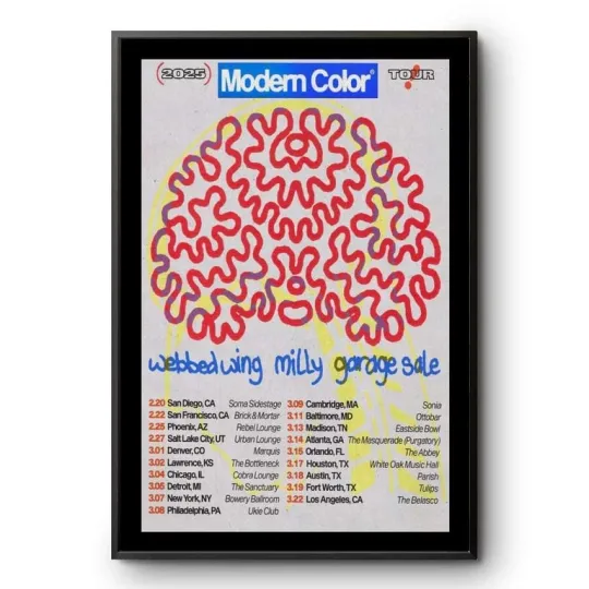 Discover Modern Color Tour 2025 Poster