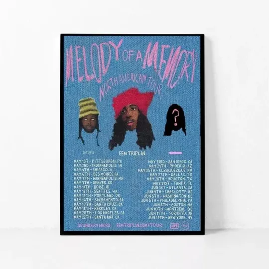 Discover MELODY OF A MEMORY TOUR 2025 Poster