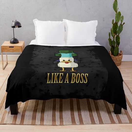 Discover Chicken Jockey Throw Blanket