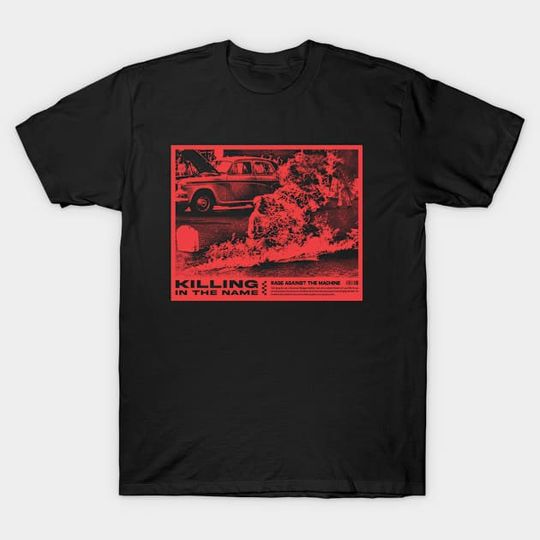 Discover Killing In Band Album Graphic - Rage Band Against The Music Machine - T-Shirt