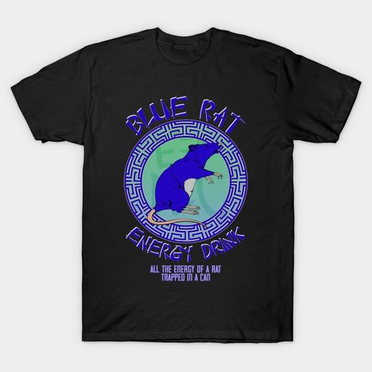 Discover Blue Rat Energy Drink 15 Storeys High Sean Lock - Sean Lock - T-Shirt