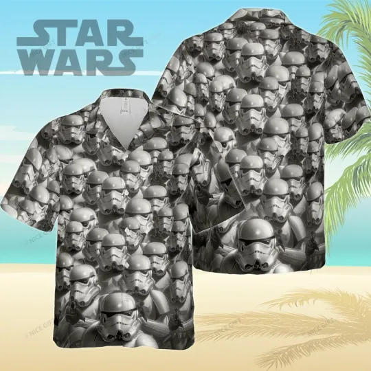 Discover Starr Warss Hawaiian 3D Tribute to the Brave Stormtroopers Hawaiian Shirt