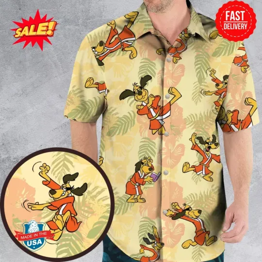 Discover Kung Fu Dog Hong Kong Phooey Hawaiian Shirt