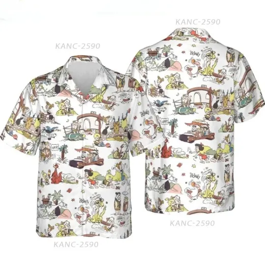 Discover Stone Age Life The Flintstone Hawaiian Shirt