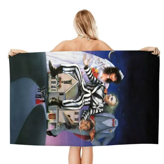 Discover Beetlejuice Gifts Beach Towel for Women Girl Or Boy Birthday