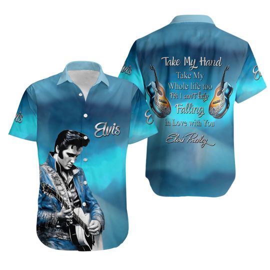 Discover Elvis Presley Button Shirt: Rock And Roll Icon