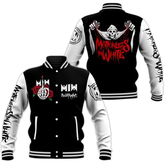 Discover Motionless in White CUSTOM Baseball Jacket