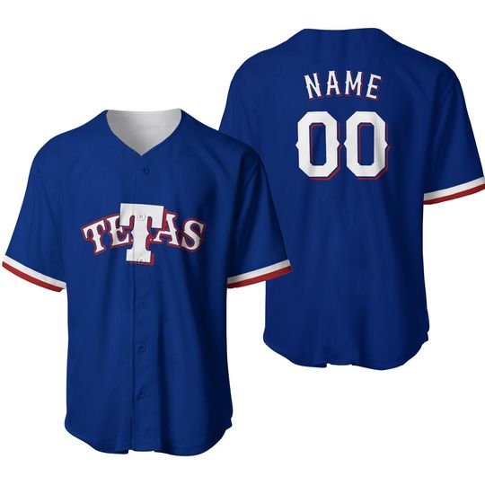 Discover TeTas Baseball Jersey - Texas Overlap Shirt - Spanish Baseball Vulgar