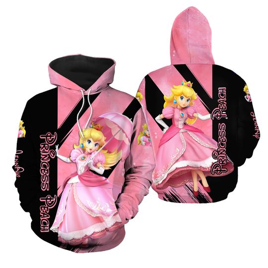 Discover Custom Peach Princess Hoodie and Leggings - Stylish Peach Apparel