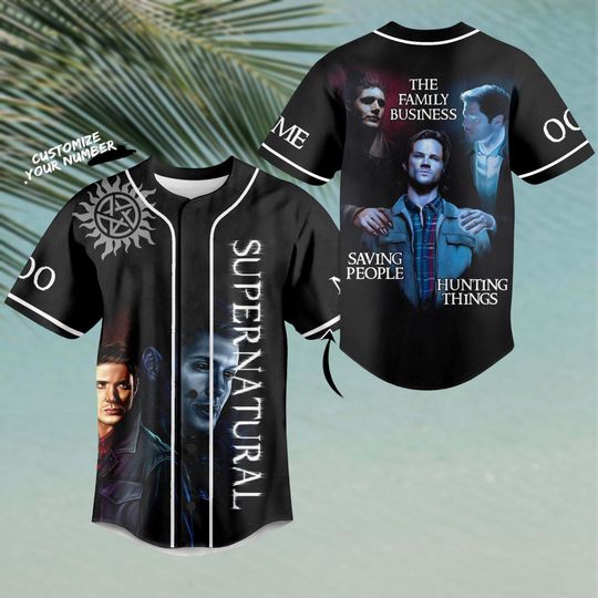 Discover Personalized Supernatural Baseball Jersey, Sam Dean Winchester Baseball Shirt