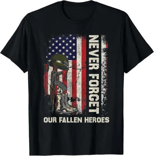 Discover Our Fallen Heroes Veterans Memorial Day Partiotic Military T-Shirt