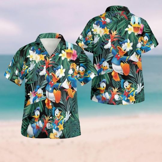 Discover Donald Duckk Hawaiian Shirt, Disneyyy Hawaii Tropical Hawaiians