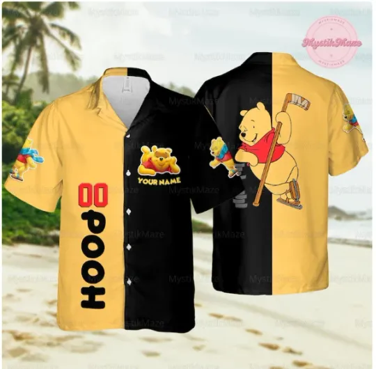 Discover Personalized Pooh 3D HAWAIIANS SHIRT