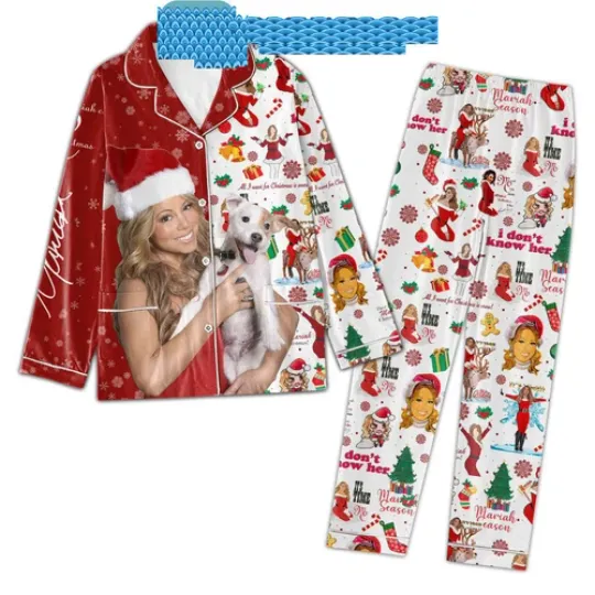 Discover Mariah Carey Its Mariah Season Its Time Christmas Pajamas Set