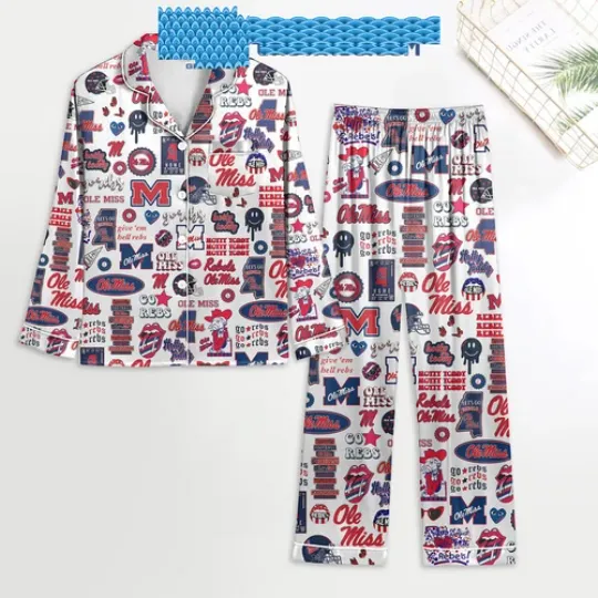 Discover 0l3 M-iss R3b3ls Hotty Toddy Satin Pajamas Set Wh-it3 Version