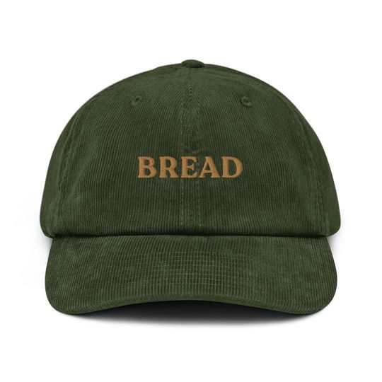 Discover Bread Corduroy Hat Baker Embroidered Baseball Cap Unisex Hat Bakery Focaccia