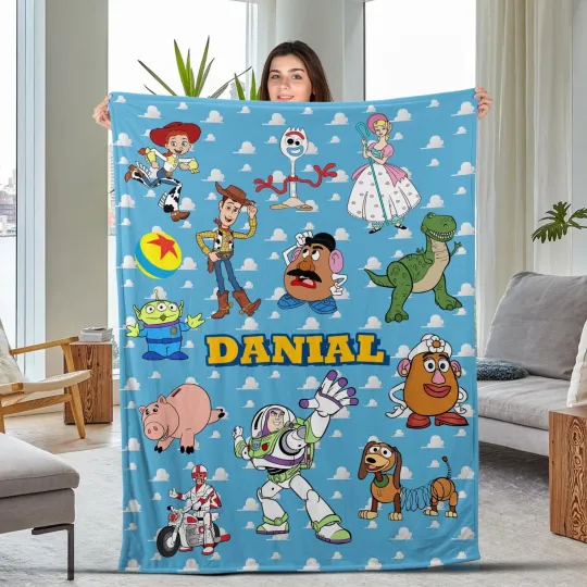 Discover Personalized toy stories Blanket, toy stories Characters Blanket, Baby Blanket Gift