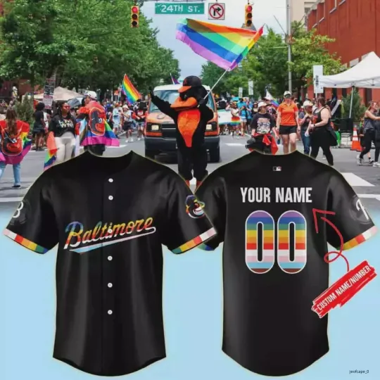 Discover Orioles Pride Jersey 2024 Pride Night Jersey Black Color Can Custom