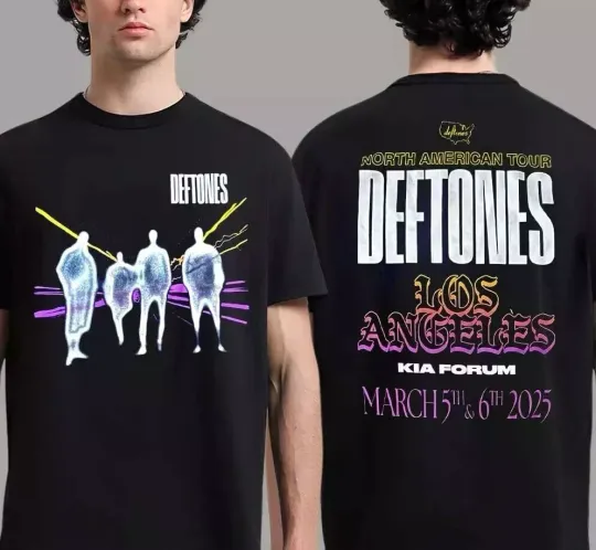 Discover Deftone North America Tour 2025 In Los Angeles March 5th And 6th T-Shirt