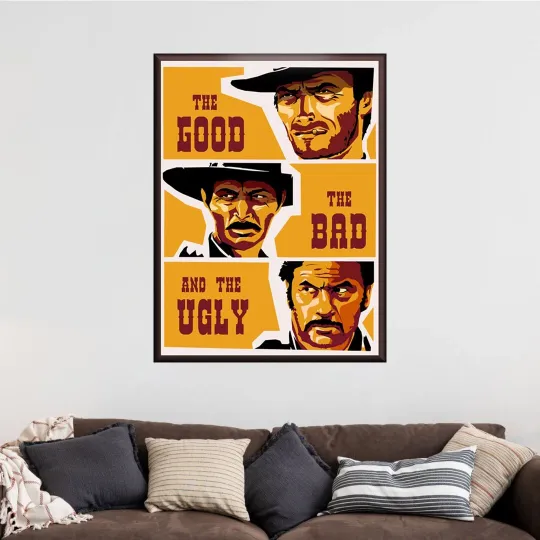 Discover 60s The Good The Bad And The Ugly Movie Poster No Frame