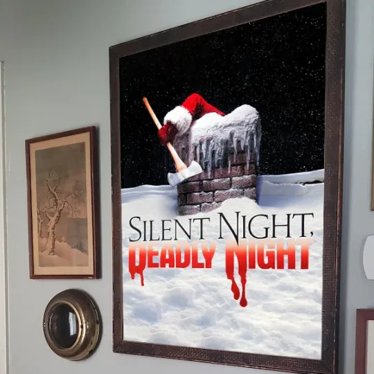 Discover SILENT NIGHT, DEADLY NIGHT Poster Unframed, Horror Movie Poster