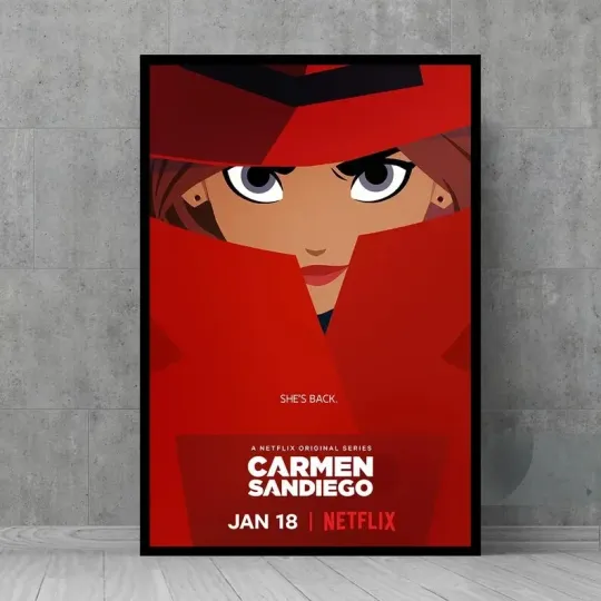 Discover Carmen Sandiego Movie Poster - Wall Art - Vintage Posters