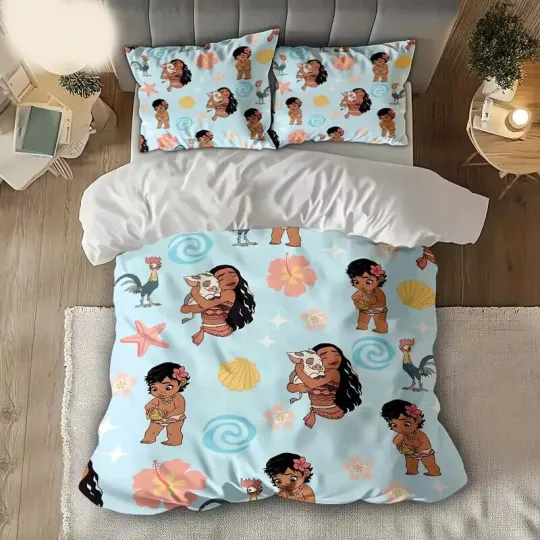 Discover Princess moanaa Pua Hei Hei & Toddler moanaa Tropical Flowers Bedding Set